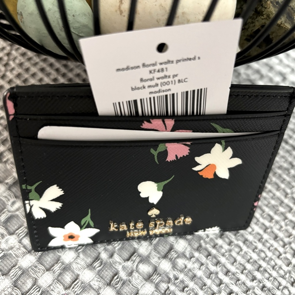 Kate Spade Madison Floral Card Holder - Picture 3 of 6